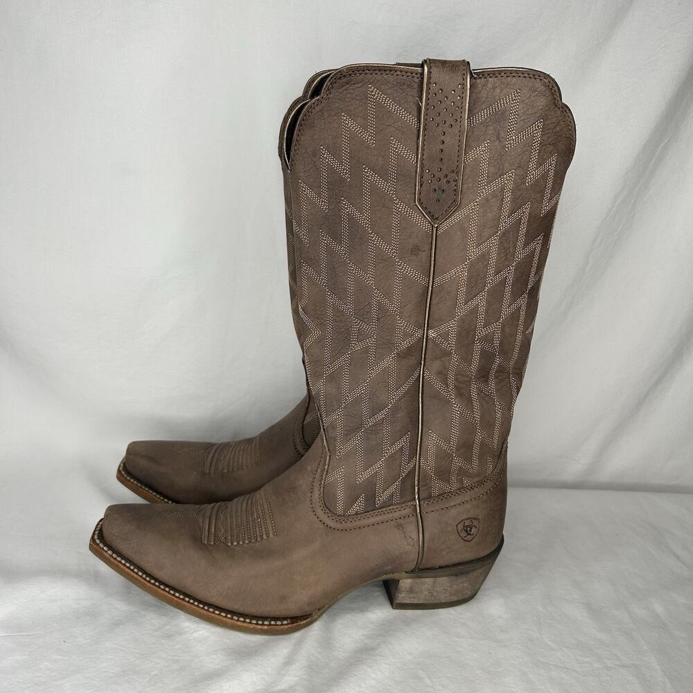 Ariat Womens 6.5B Heritage Southwestern X Toe Brown